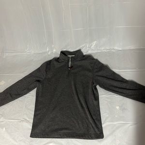 Grey quarter zip Johnston & Murphy. Crewneck